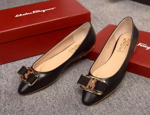 Ferragamo Shallow mouth flat shoes Women--048